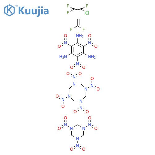 1,3,5-Benzenetriamine, 2,4,6-trinitro-, mixt. with chlorotrifluoroethene polymer with 1,1-difluoroethene, hexahydro-1,3,5-trinitro-1,3,5-triazine and octahydro-1,3,5,7-tetranitro-1,3,5,7-tetrazocine (9CI) structure