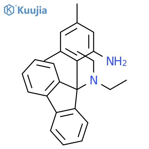 9H-Fluoren-9-amine, 9-(2-amino-4,6-dimethylphenyl)-N,N-diethyl- structure