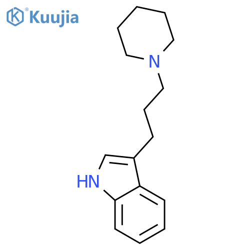 3-(3-piperidin-1-ylpropyl)-1h-indole structure