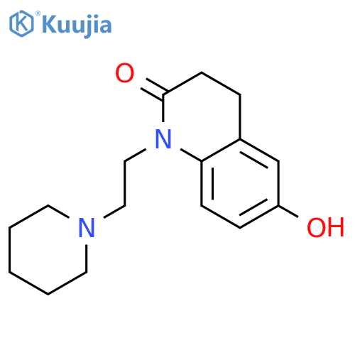 6-hydroxy-1-[2-(piperidin-1-yl)ethyl]-3,4-dihydroquinolin-2(1H)-one structure