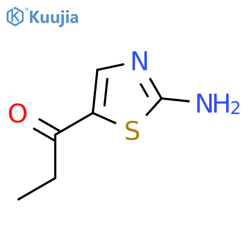1-Propanone,  1-(2-amino-5-thiazolyl)- structure