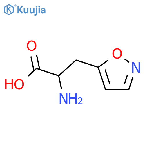 2-amino-3-(1,2-oxazol-5-yl)propanoic acid structure