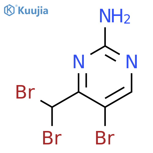 2-Pyrimidinamine, 5-bromo-4-(dibromomethyl)- structure