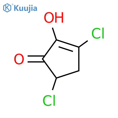 2-Cyclopenten-1-one,3,5-dichloro-2-hydroxy- structure