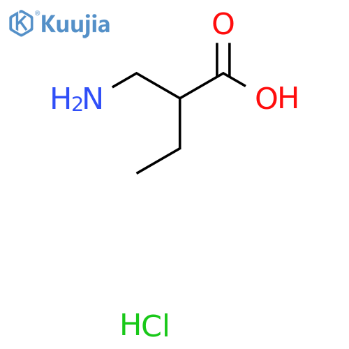 2-(Aminomethyl)butanoic acid hydrochloride structure