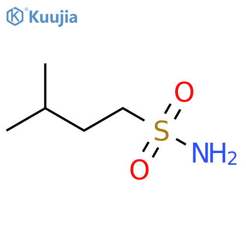 3-methylbutane-1-sulfonamide structure