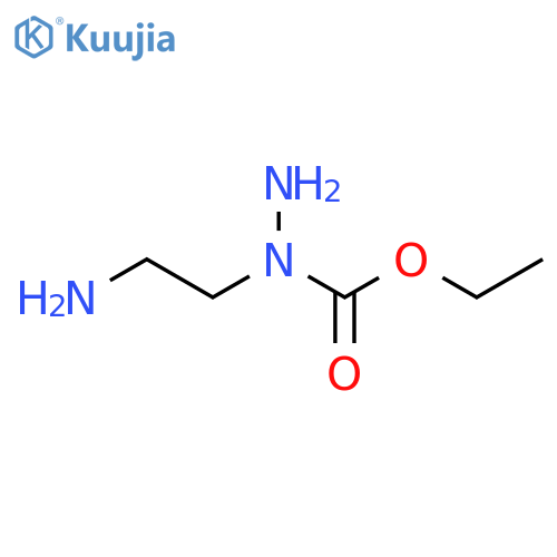 Hydrazinecarboxylic acid, 1-(2-aminoethyl)-, ethyl ester structure
