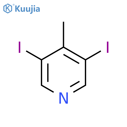 3,5-Diiodo-4-methylpyridine structure