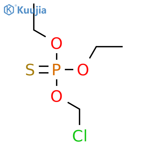 Phosphorothioic acid, O-(chloromethyl) O,O-diethyl ester structure