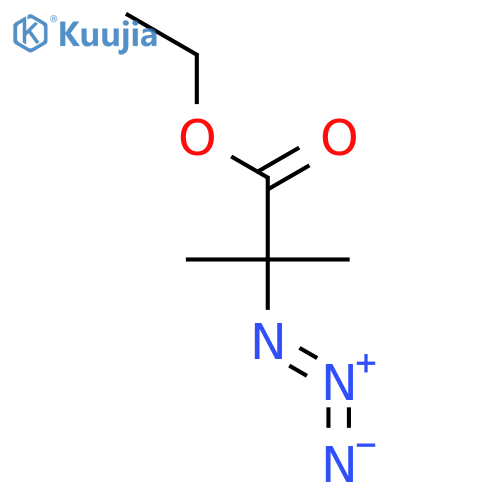 Propanoic acid, 2-azido-2-methyl-, ethyl ester structure