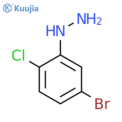 (5-bromo-2-chlorophenyl)hydrazine structure