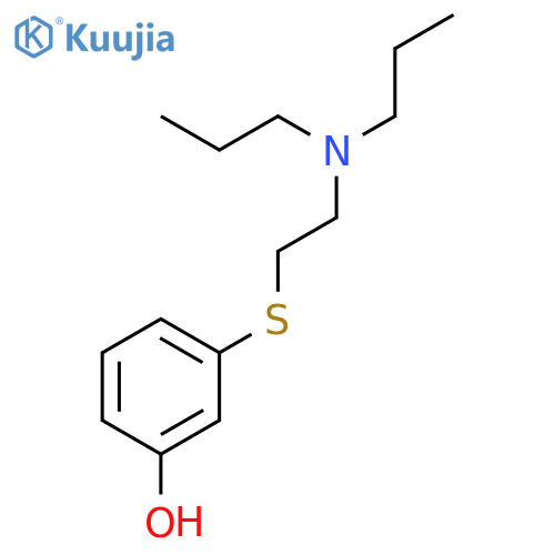 Phenol, 3-[[2-(dipropylamino)ethyl]thio]- structure