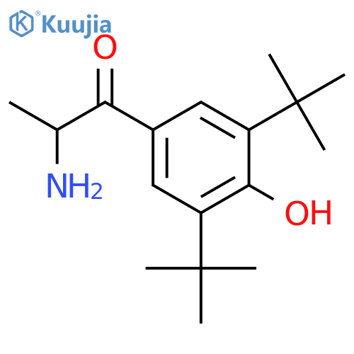 1-Propanone,  2-amino-1-[3,5-bis(1,1-dimethylethyl)-4-hydroxyphenyl]- structure
