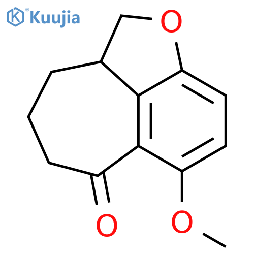 2a,3,4,5-tetrahydro-7-methoxy-Cyclohepta[cd]benzofuran-6(2H)-one structure