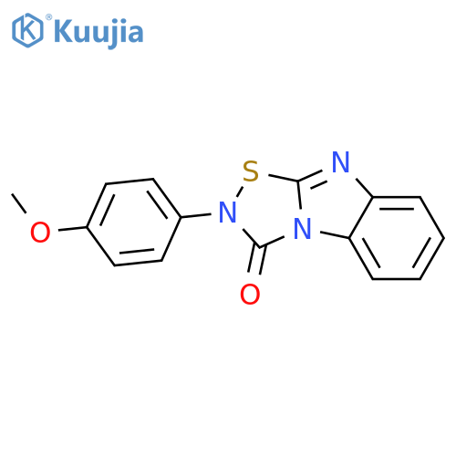 1,2,4-Thiadiazolo[4,5-a]benzimidazol-3(2H)-one, 2-(4-methoxyphenyl)- structure