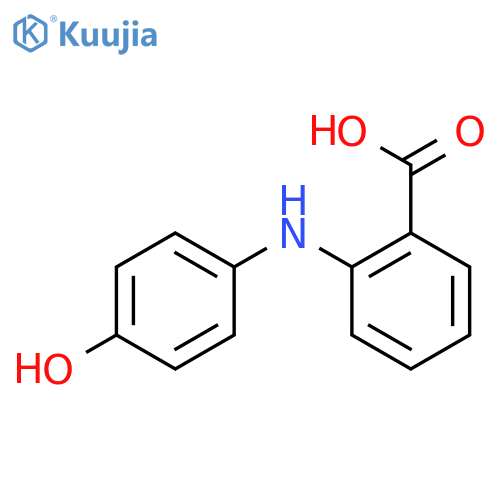 2-((4-Hydroxyphenyl)amino)benzoic acid structure