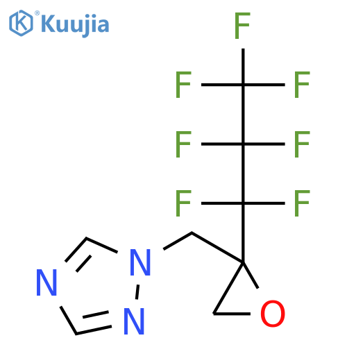 1H-1,2,4-Triazole, 1-[[2-(heptafluoropropyl)oxiranyl]methyl]- structure