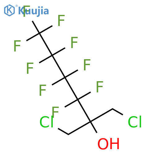 2-Hexanol, 1-chloro-2-(chloromethyl)-3,3,4,4,5,5,6,6,6-nonafluoro- structure