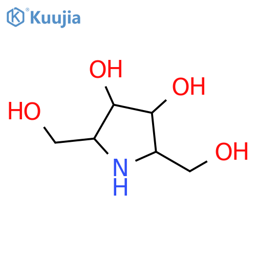 2,5-Pyrrolidinedimethanol, 3,4-dihydroxy- structure
