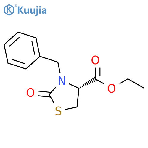 4-Thiazolidinecarboxylic acid, 2-oxo-3-(phenylmethyl)-, ethyl ester,(4R)- structure
