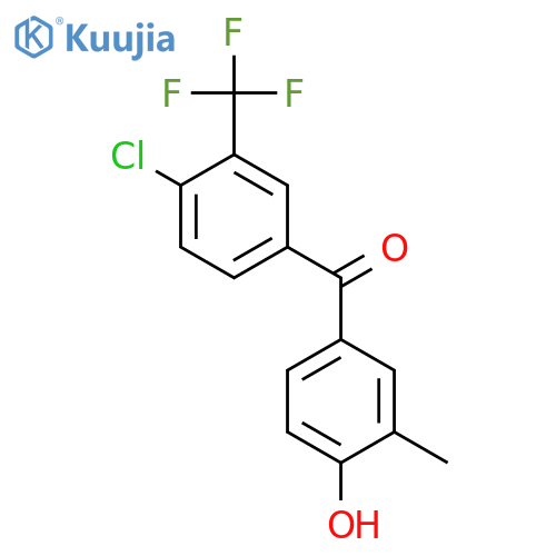 METHANONE, [4-CHLORO-3-(TRIFLUOROMETHYL)PHENYL](4-HYDROXY-3-METHYLPHENYL)- structure