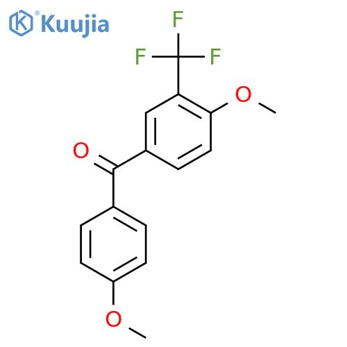 METHANONE, (4-METHOXYPHENYL)[4-METHOXY-3-(TRIFLUOROMETHYL)PHENYL]- structure
