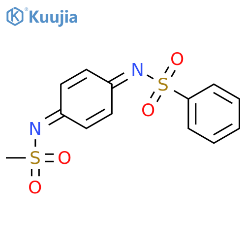 BENZENESULFONAMIDE, N-[4-[(METHYLSULFONYL)IMINO]-2,5-CYCLOHEXADIEN-1-YLIDENE]- structure