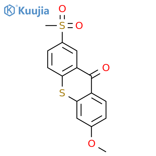 9H-Thioxanthen-9-one, 6-methoxy-2-(methylsulfonyl)- structure