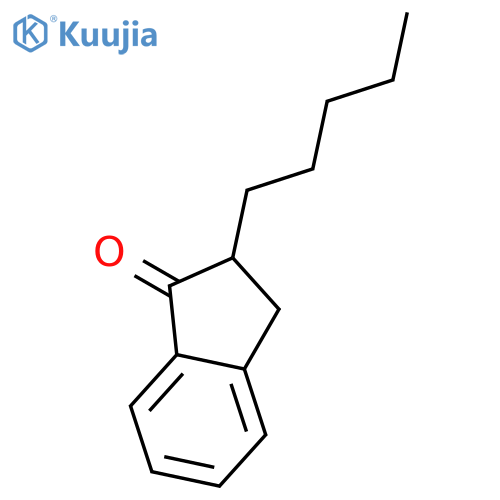 2-Pentyl-2,3-dihydro-1H-inden-1-one structure