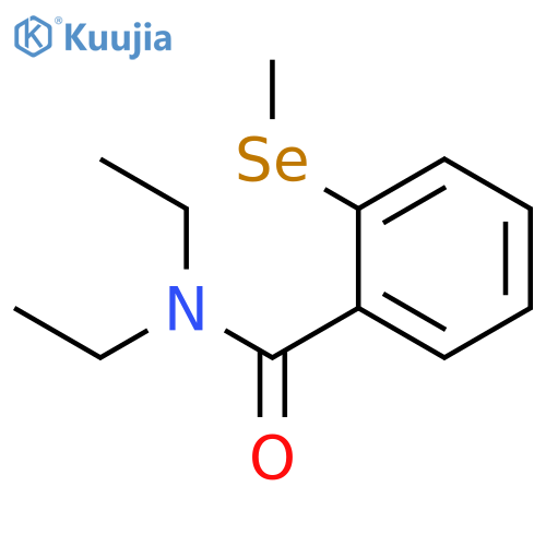 Benzamide, N,N-diethyl-2-(methylseleno)- structure