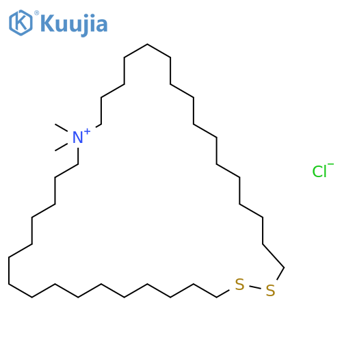1,2-Dithia-19-azoniacyclopentatriacontane, 19,19-dimethyl-, chloride structure