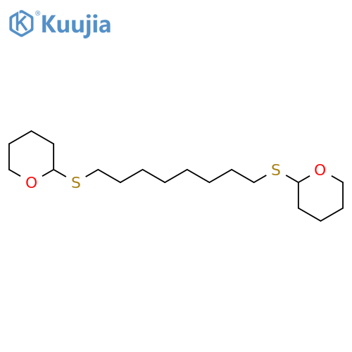 2H-Pyran, 2,2'-[1,8-octanediylbis(thio)]bis[tetrahydro- structure