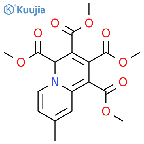 4H-QUINOLIZINE-1,2,3,4-TETRACARBOXYLIC ACID, 8-METHYL-, TETRAMETHYL ESTER structure