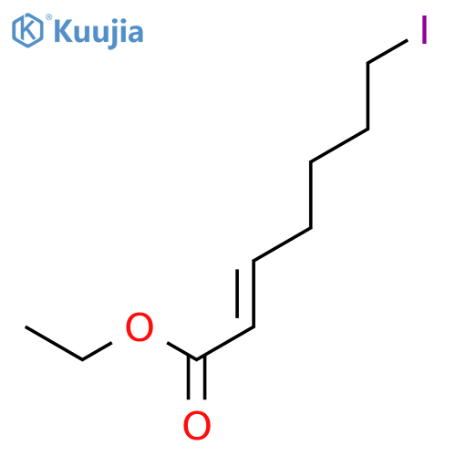 2-Heptenoic acid, 7-iodo-, ethyl ester, (E)- structure