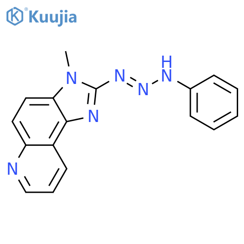 3H-Imidazo[4,5-f]quinoline, 3-methyl-2-(3-phenyl-1-triazenyl)- structure