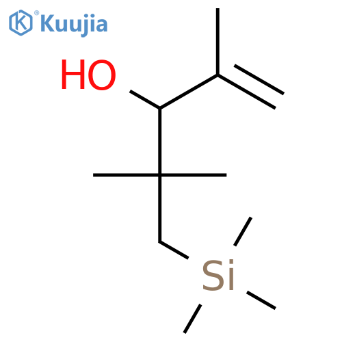 1-Penten-3-ol, 2,4,4-trimethyl-5-(trimethylsilyl)- structure