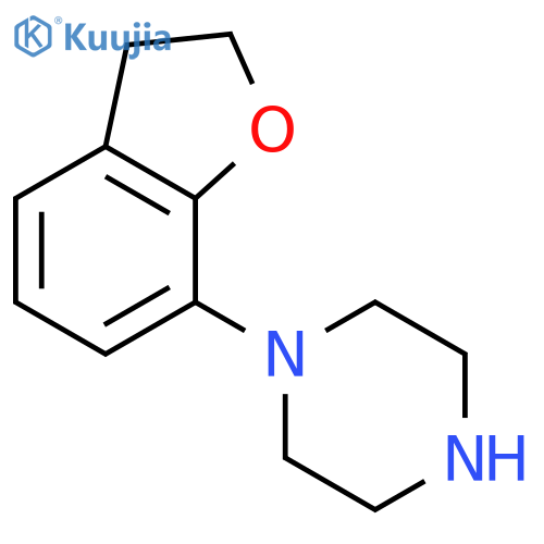 1-(2,3-dihydro-1-benzofuran-7-yl)piperazine structure