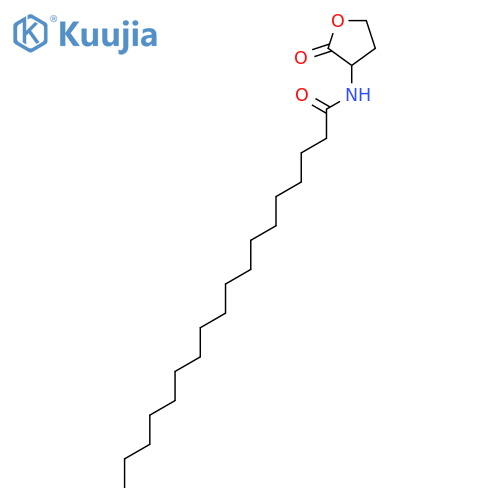 Octadecanamide, N-(tetrahydro-2-oxo-3-furanyl)- structure