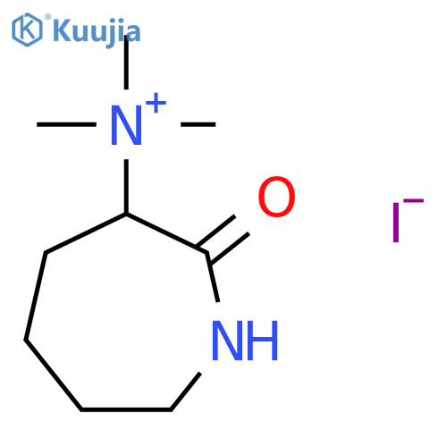 1H-Azepin-3-aminium, hexahydro-N,N,N-trimethyl-2-oxo-, iodide structure