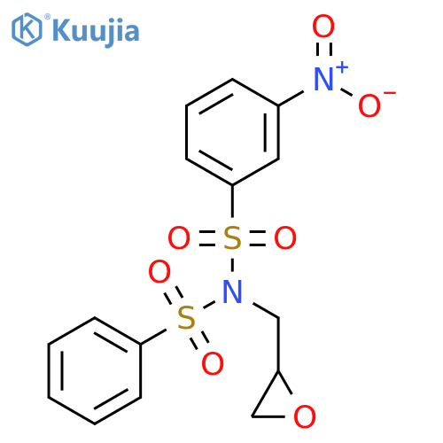 Benzenesulfonamide, 3-nitro-N-(oxiranylmethyl)-N-(phenylsulfonyl)- structure