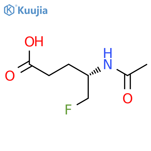 Pentanoic acid, 4-(acetylamino)-5-fluoro-, (S)- structure