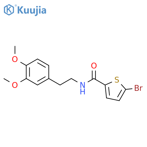 2-Thiophenecarboxamide, 5-bromo-N-[2-(3,4-dimethoxyphenyl)ethyl]- structure