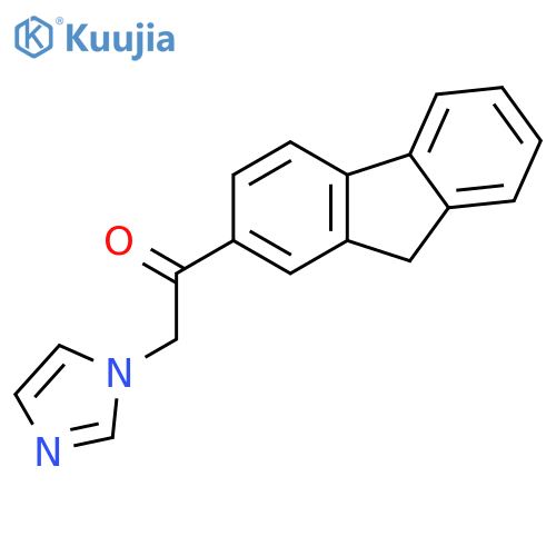 1-(9H-fluoren-2-yl)-2-(1H-imidazol-1-yl)ethanone structure