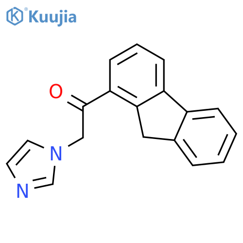 Ethanone, 1-(9H-fluoren-1-yl)-2-(1H-imidazol-1-yl)- structure