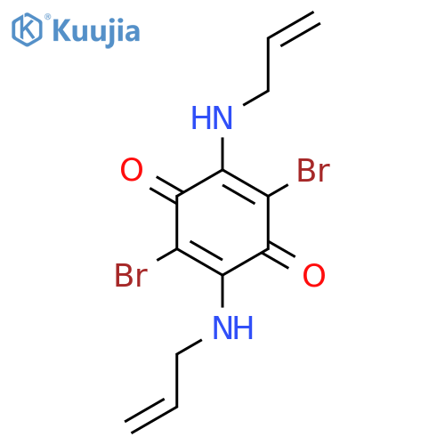 2,5-Cyclohexadiene-1,4-dione, 2,5-dibromo-3,6-bis(2-propenylamino)- structure