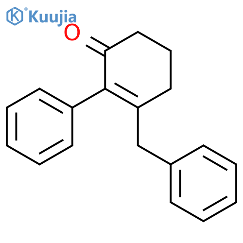 2-Cyclohexen-1-one, 2-phenyl-3-(phenylmethyl)- structure