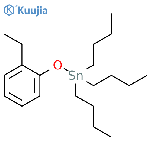 Stannane, tributyl(2-ethylphenoxy)- structure