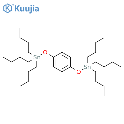 Stannane, [1,4-phenylenebis(oxy)]bis[tributyl- structure