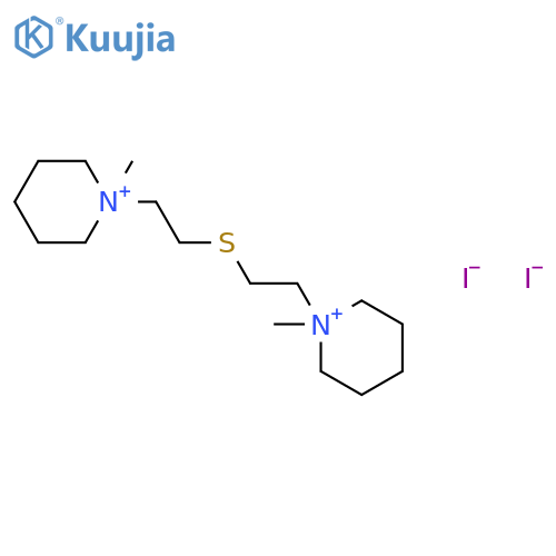 1-methyl-1-[2-[2-(1-methylpiperidin-1-ium-1-yl)ethylsulfanyl]ethyl]piperidin-1-ium;diiodide structure