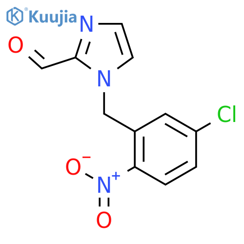 1H-Imidazole-2-carboxaldehyde, 1-[(5-chloro-2-nitrophenyl)methyl]- structure